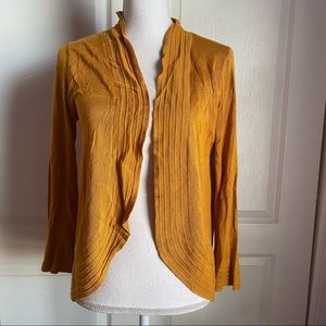 41 Hawthorn Mustard yellow cardigan sz M